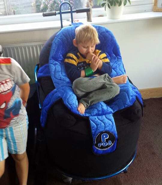 SPECIALIST CHAIR KEEPS LITTLE ZAC SAFE – AND COMFORTABLE
