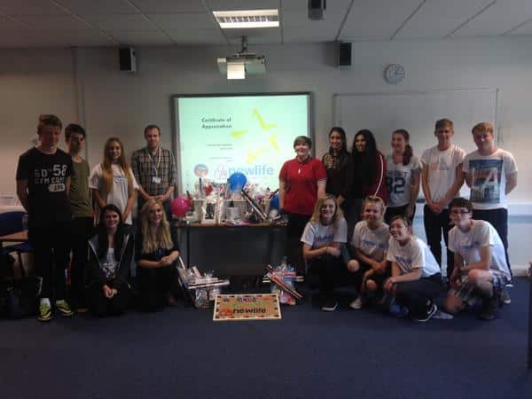 DERBY COLLEGE NCS TEAM RAISE OVER £900 FOR NEWLIFE