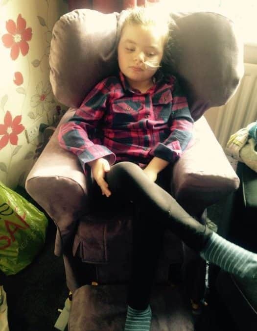 BETHANY CAN NOW SIT IN COMFORT AND SAFETY – THANKS TO YOUR HELP