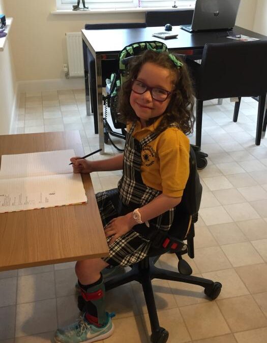 A STRETCH IN TIME FOR KEEN CRAFTER ABBY, AGED SEVEN