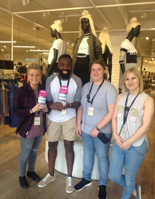 BURNLEY RIVER ISLAND STORE GETS IN THE FUNDRAISING SPIRIT!