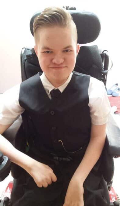 HI-TECH WHEELCHAIR MEANS LLOYD CAN MAKE THE MOST OF SCHOOL LIFE