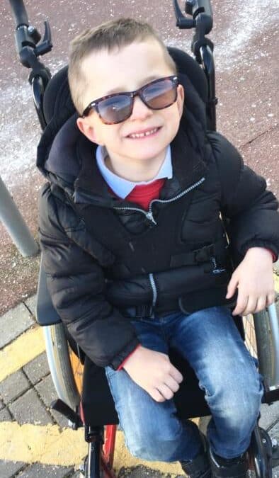 SIMPLE PIECE OF SPECIALIST EQUIPMENT MEANS FIVE-YEAR-OLD CAN TRAVEL IN SAFETY