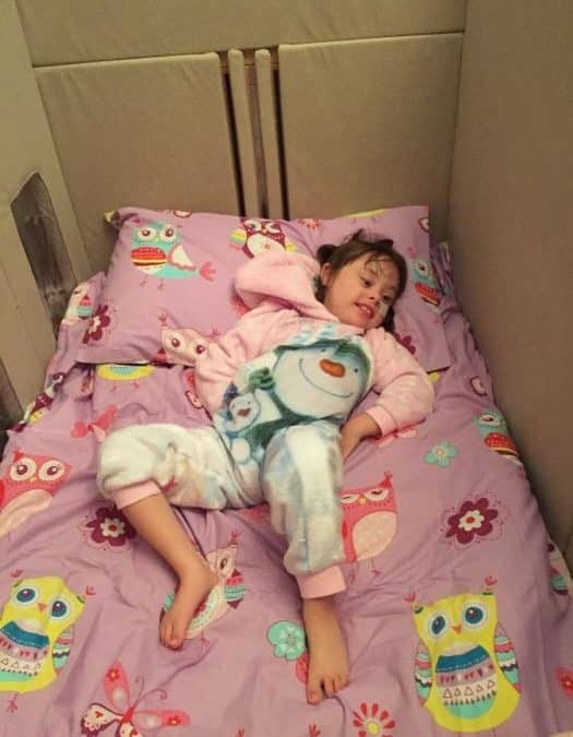 AMELIA, AGED SIX, IS SLEEPING IN SAFETY