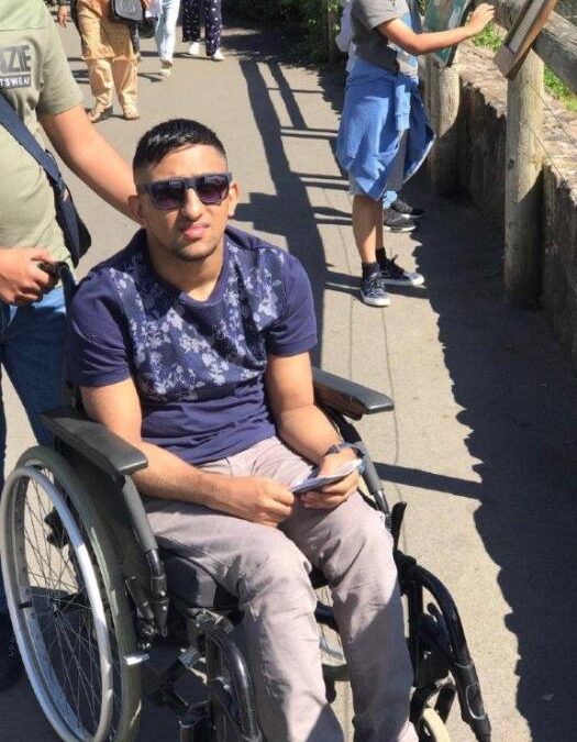 FARHAAN WON’T BE ABLE TO GET AROUND UNIVERSITY WITHOUT A SUPPORT WORKER