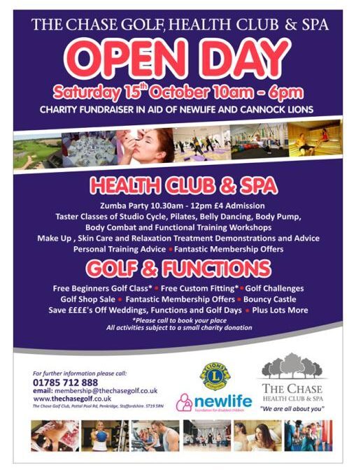 The Chase Golf, Health Club & Spa open day for charity