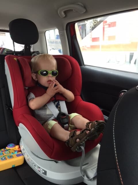 LORCAN CAN NOW TRAVEL SAFELY, THANKS TO HIS SPECIALIST CAR SEAT