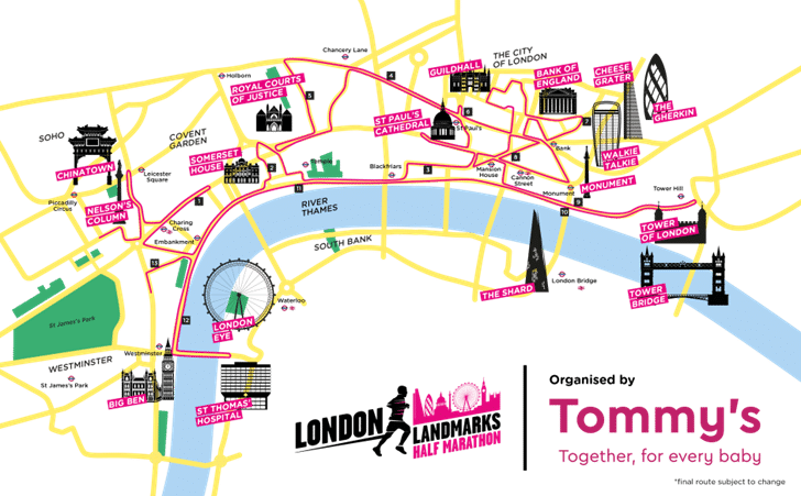 London Landmarks Map