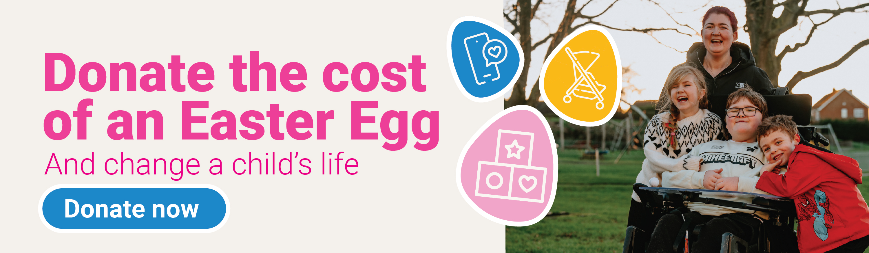 a web banner with pip the penguin in and words "Give the Gift of Play"